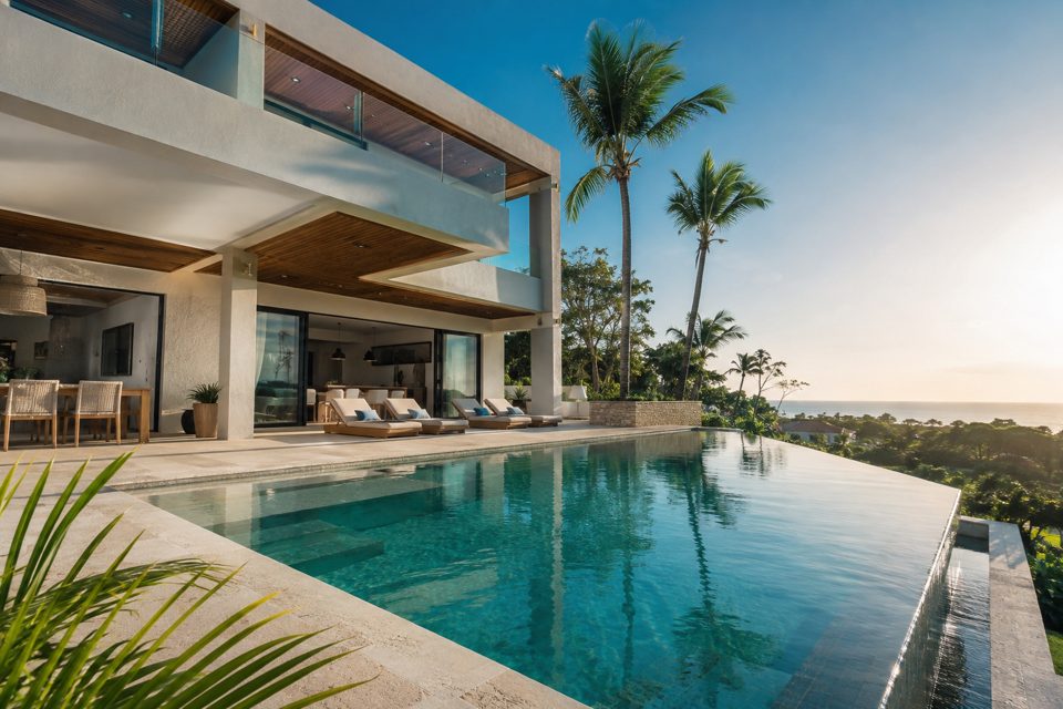 Contemporary villa with infinity pool in Sosúa